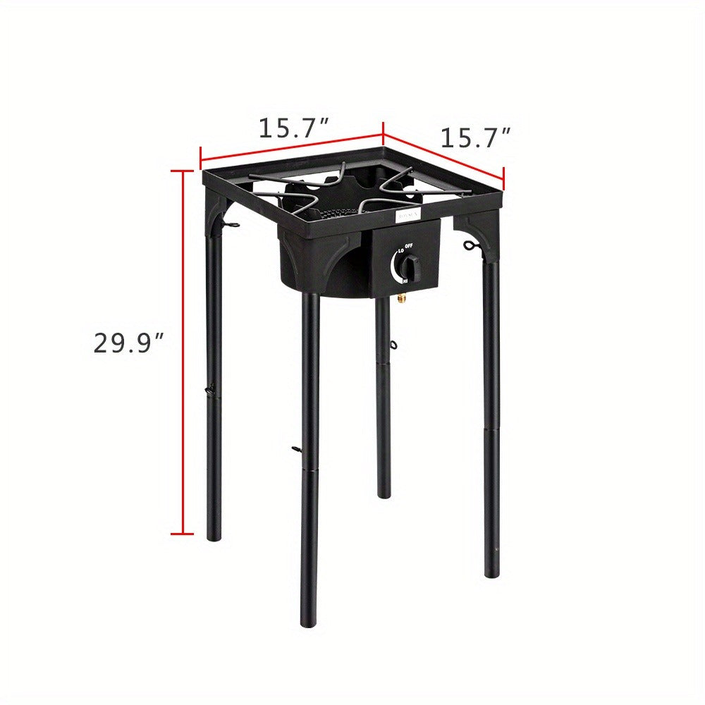 Outdoor Propane Burner Stove Cast Iron High Pressure Gas Cooker with Detachable Stand Legs — image 25
