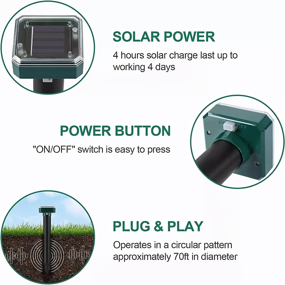 Outdoor Solar Lights for Yard, Solar Outdoor Lights for Garden, LED Landscape Path Lights IP44, Solar Lawn Projection Lights 