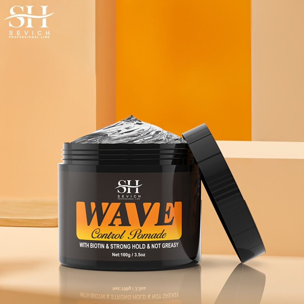 360 Wave Pomade Strong Hold Hair Styling with Jojoba Oil – Frizz Control Moisturizing Formula for Dreads Locks Twists Coily C