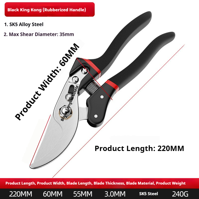 Branch Pruner Extra Large Reinforced SK5 Steel Garden Tree Trimmer Long Reach Cutting Tool for Thick Branches Outdoor Yard Fr