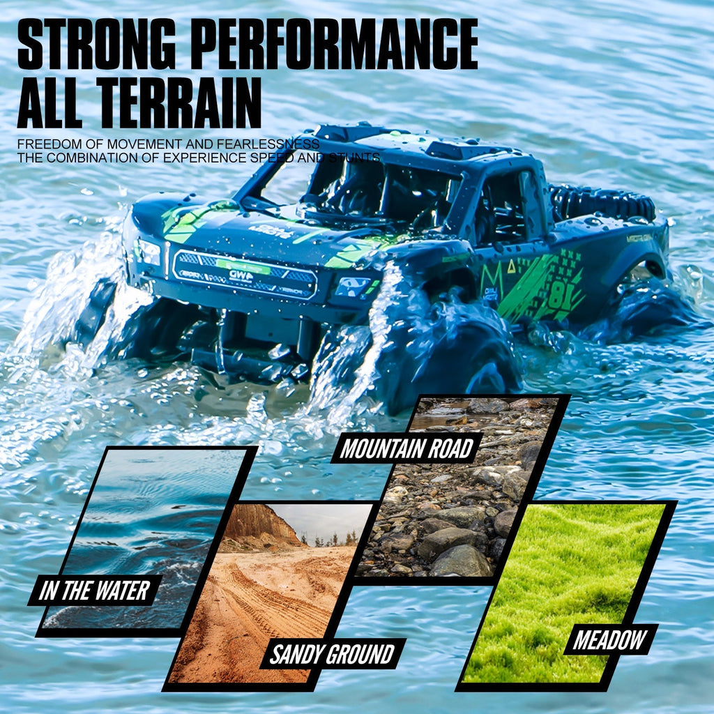 RC Monster Truck or Pickup 1:16 Scale in Five Body and Color Styles with 4WD Layout and Two Rechargeable Batteries — image 19