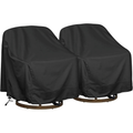 Swivel Patio Chair Covers Waterproof 2 Pack, Heavy Duty Outdoor Furniture Covers 27.5"W x 32.5"D x 43"H, All-Weather UV & Win
