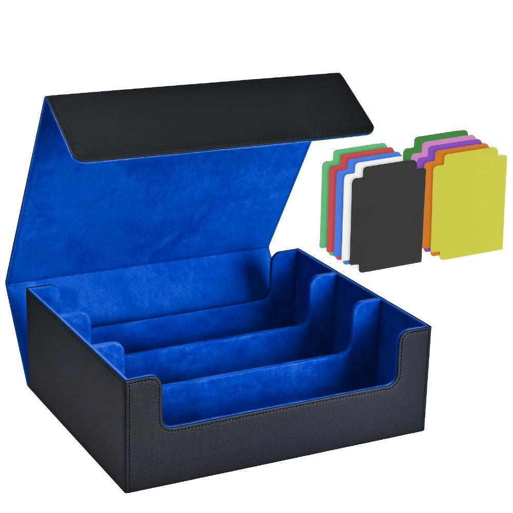 Trading Card Storage Box 1800+ Cards with 10 Dividers – Large Deck Case for Pokemon TCG, MTG Commander, Sports Cards – Multip