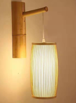 Southeast Asia bamboo plait hall staircase decoration lamp