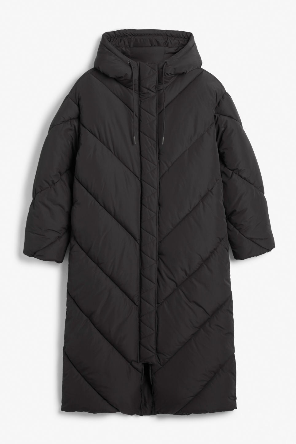Solid Color Hooded Cotton Jacket Long Sleeve Zipper Coat For Women
