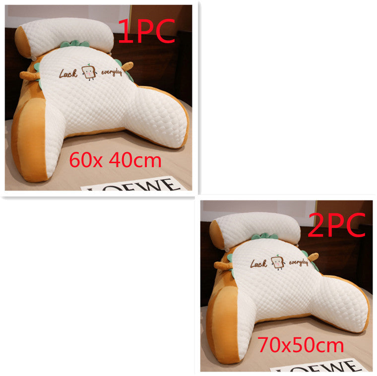 Sofa Fluffy Cushion Luncheon Pillow Triangle Reading Cushion Bedside Soft Large Backrest Lumbar Cushion Office Chair Cushion