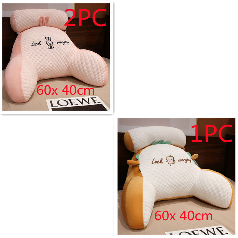 Sofa Fluffy Cushion Luncheon Pillow Triangle Reading Cushion Bedside Soft Large Backrest Lumbar Cushion Office Chair Cushion
