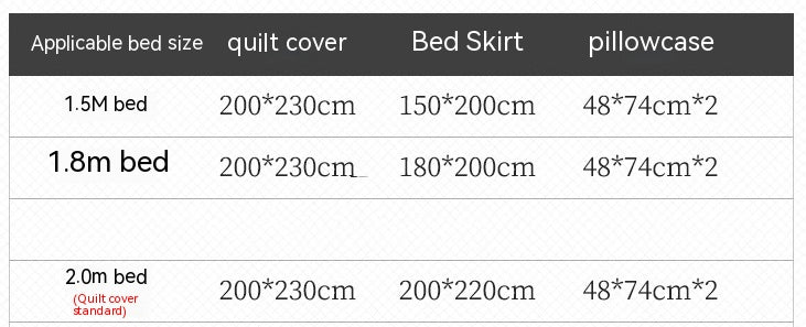 Washed Cotton Four-piece Set Girlish Heart Duvet Cover
