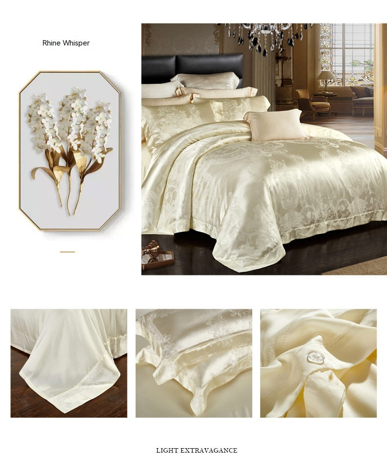 Silk Tencel Jacquard Bedding Four-piece Set