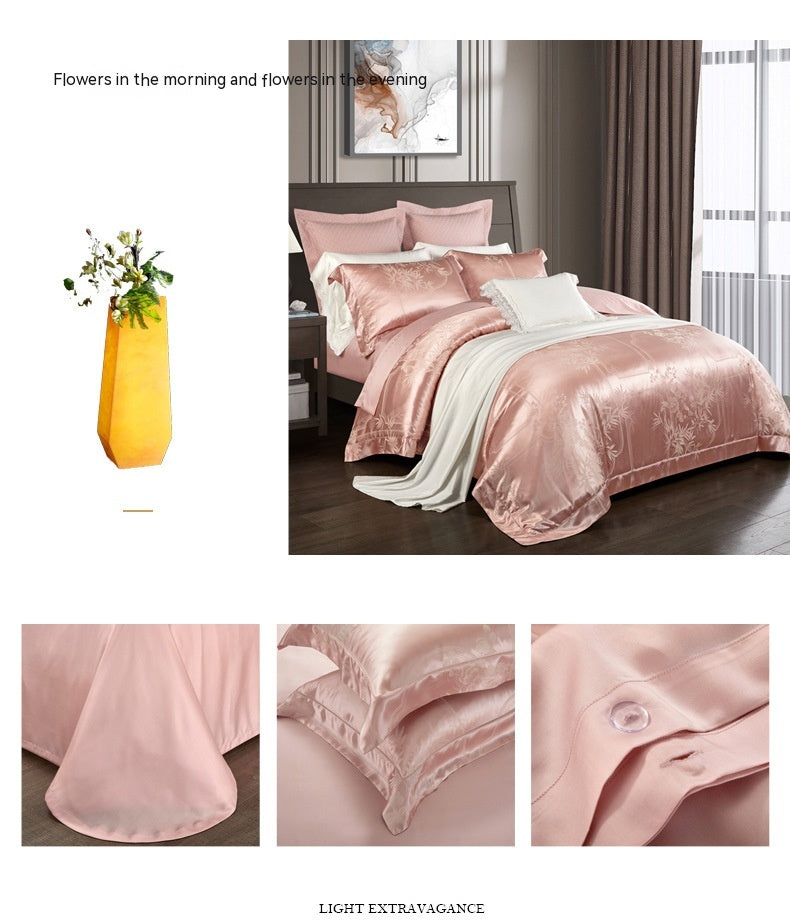 Silk Tencel Jacquard Bedding Four-piece Set