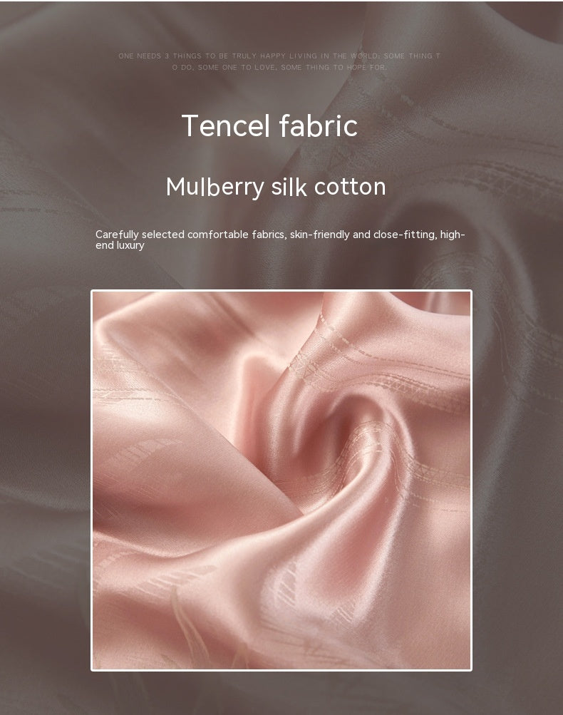Silk Tencel Jacquard Bedding Four-piece Set