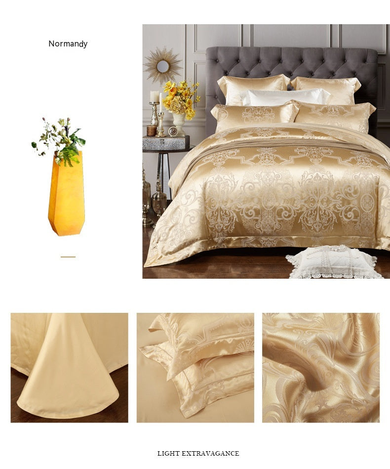 Silk Tencel Jacquard Bedding Four-piece Set