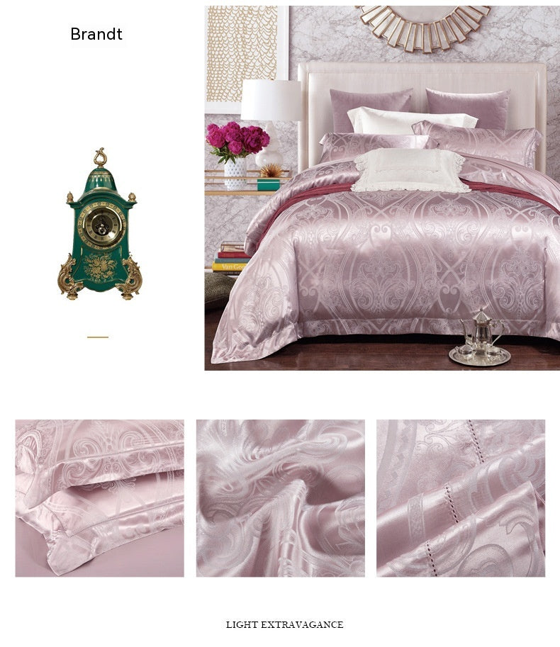 Silk Tencel Jacquard Bedding Four-piece Set