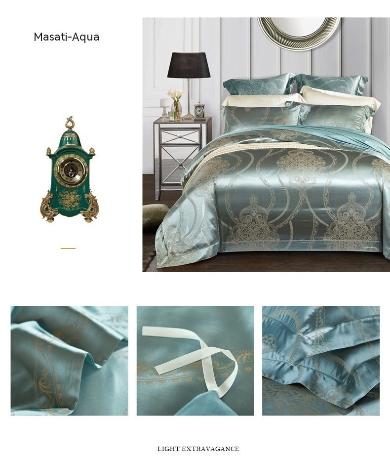 Silk Tencel Jacquard Bedding Four-piece Set