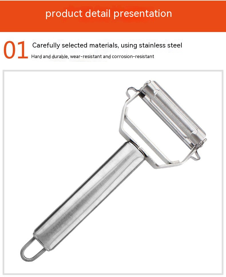 Multi-functional Stainless Steel Peeler Beam Knife Paring Knife Combination