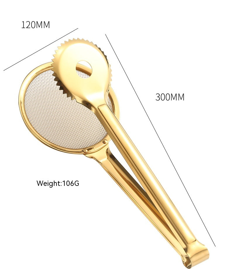 Kitchen Tools Stainless Steel Food Tong Fried Food Filter Clip
