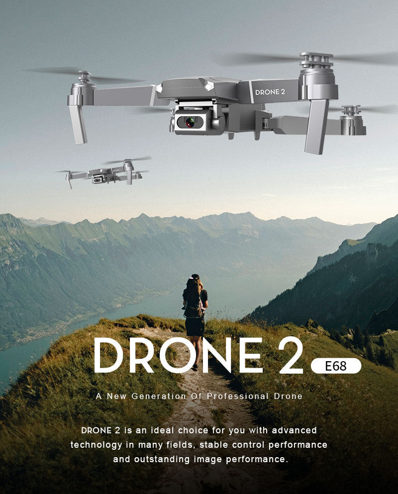 E68 Quadcopter Folding Drone