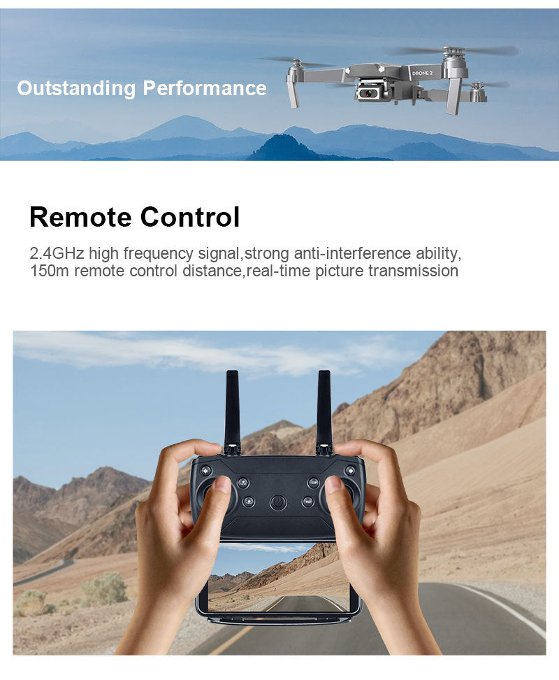 E68 Quadcopter Folding Drone
