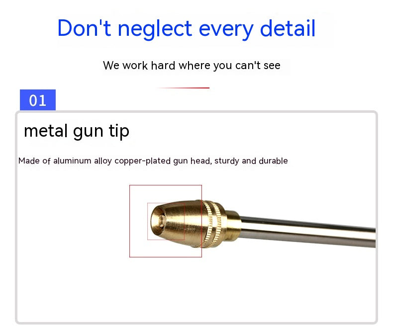 Aluminum Copper-plated Nipple Type Lengthening Bar High Pressure Water Gun