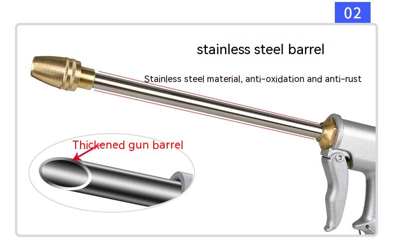 Aluminum Copper-plated Nipple Type Lengthening Bar High Pressure Water Gun