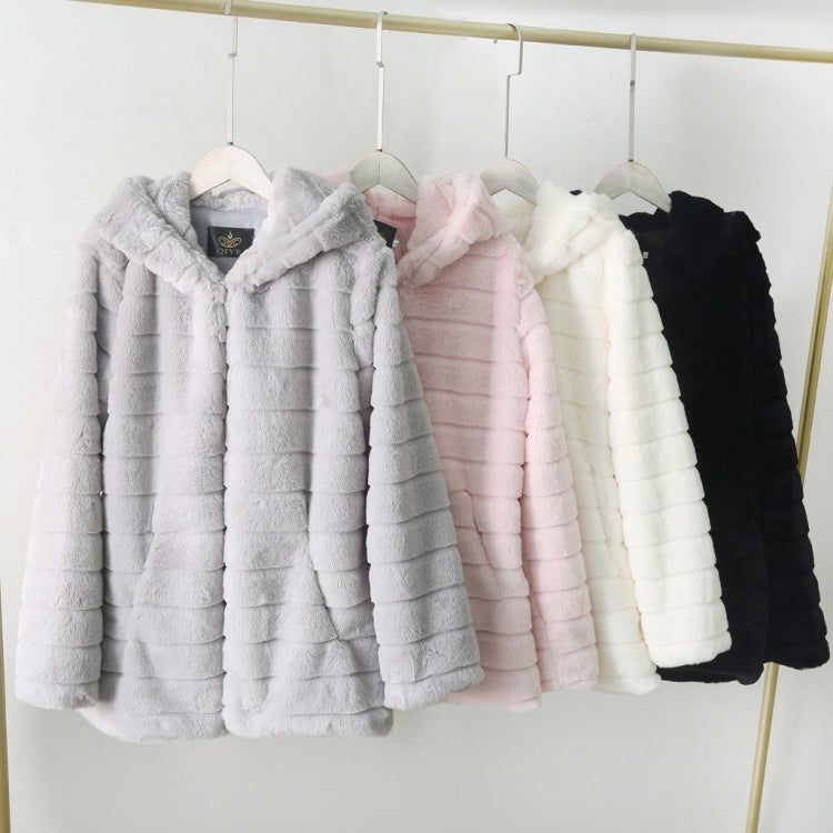 Jacket Winter White Big Solid Jackets For Women Long Coat