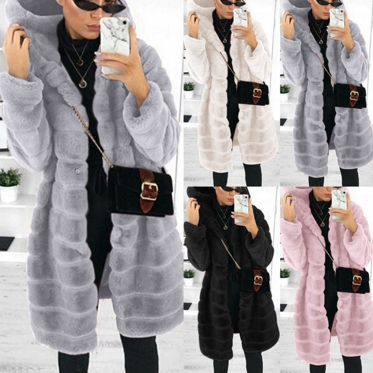 Jacket Winter White Big Solid Jackets For Women Long Coat