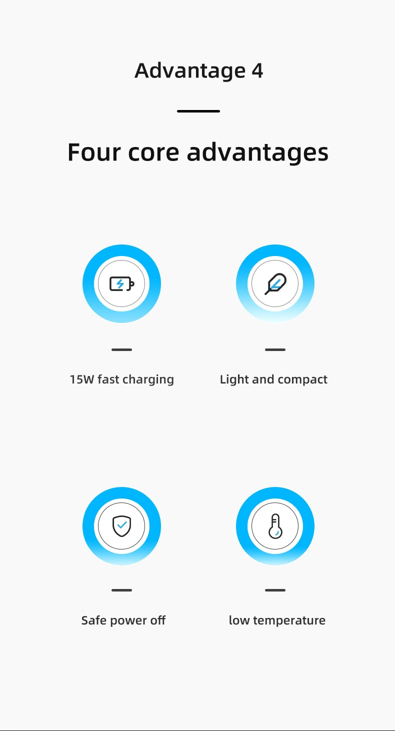 3 In 1 Magnetic Foldable Wireless Charger Charging Station Multi-device Folding Cell Phone Wireless Charger Gadgets