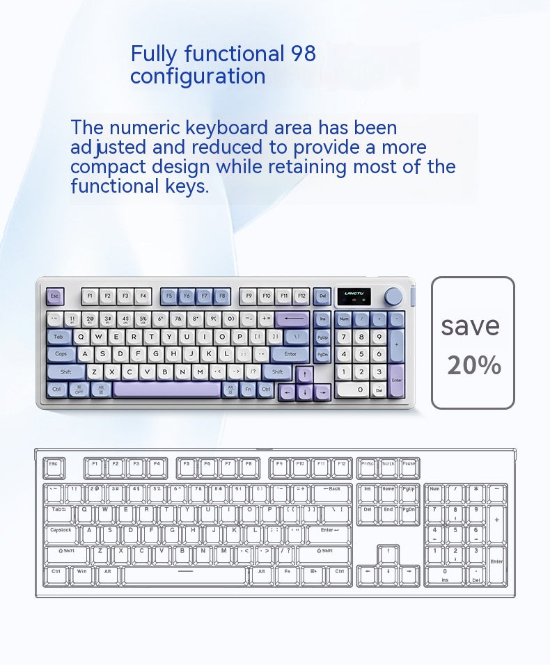 Wireless Bluetooth Mute Keyboard E-sports Office Keyboard