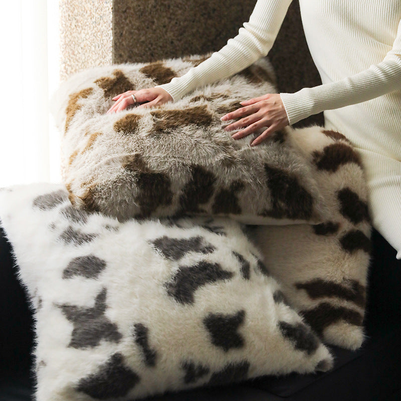 Long-haired Rabbit Wool Short Velvet Casual Cover Warm Blanket