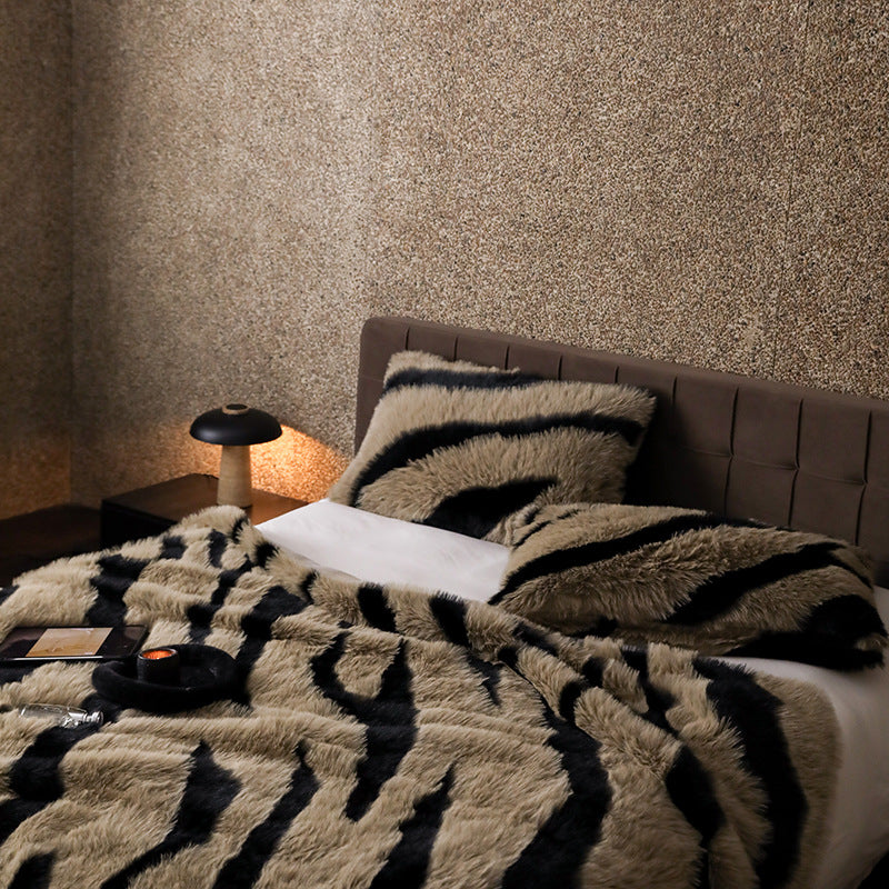 Long-haired Rabbit Wool Short Velvet Casual Cover Warm Blanket