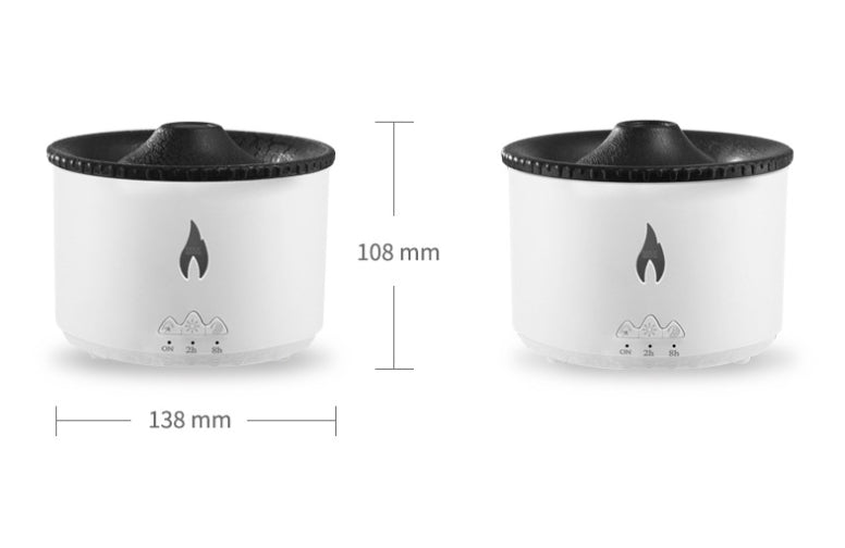 New Creative Ultrasonic Essential Oil Humidifier Volcano Aromatherapy Machine Spray Jellyfish Air Flame Humidifier Diffuser