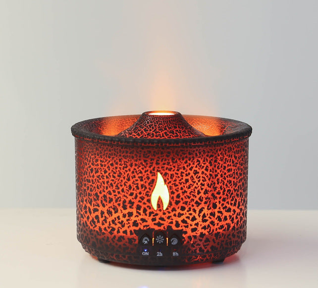 New Creative Ultrasonic Essential Oil Humidifier Volcano Aromatherapy Machine Spray Jellyfish Air Flame Humidifier Diffuser
