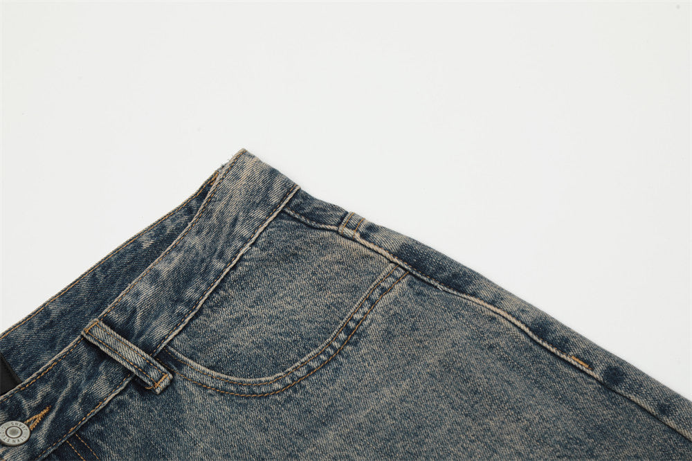 Fashion Personality Worn Jeans Men