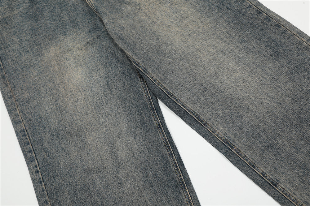 Fashion Personality Worn Jeans Men