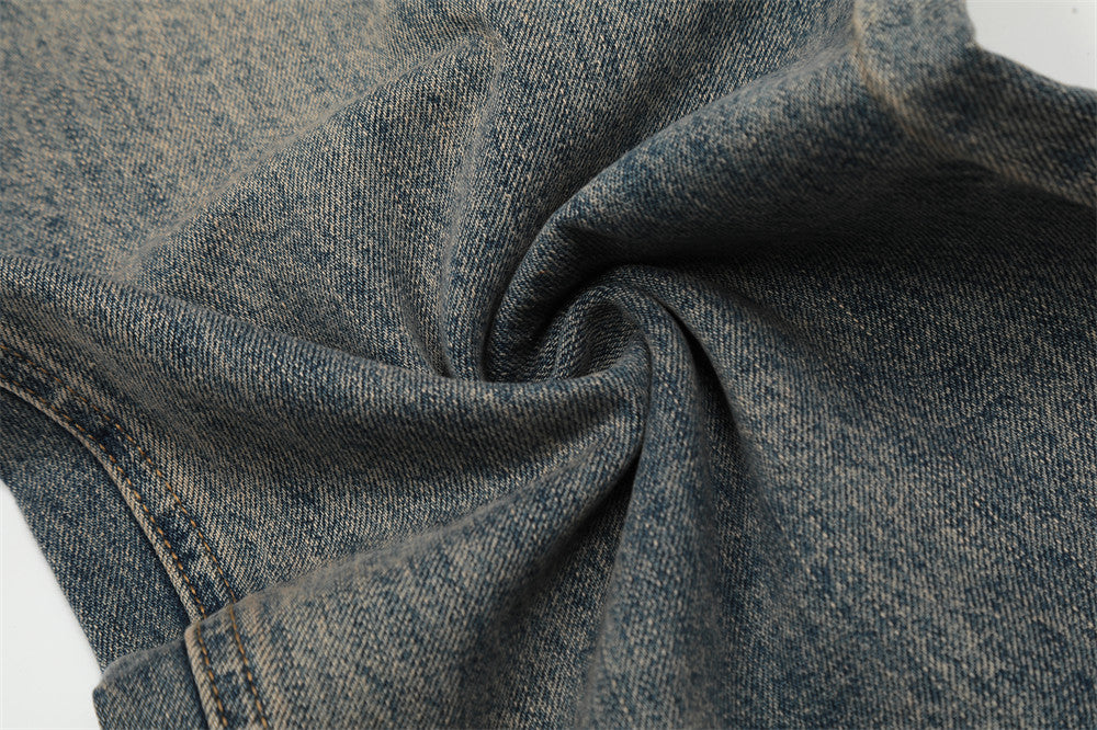 Fashion Personality Worn Jeans Men