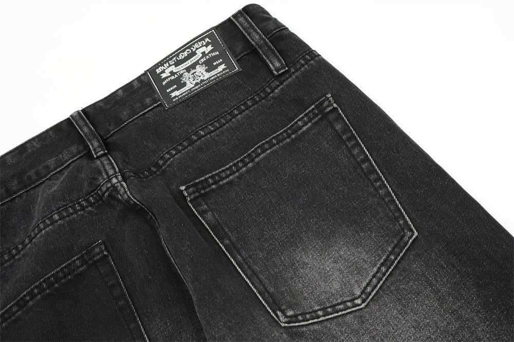 Vintage Fashion Denim Trousers For Men