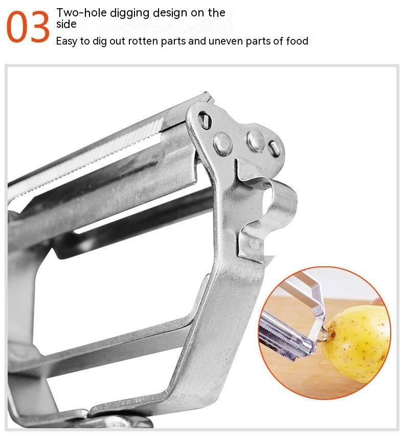 Multi-functional Stainless Steel Peeler Beam Knife Paring Knife Combination