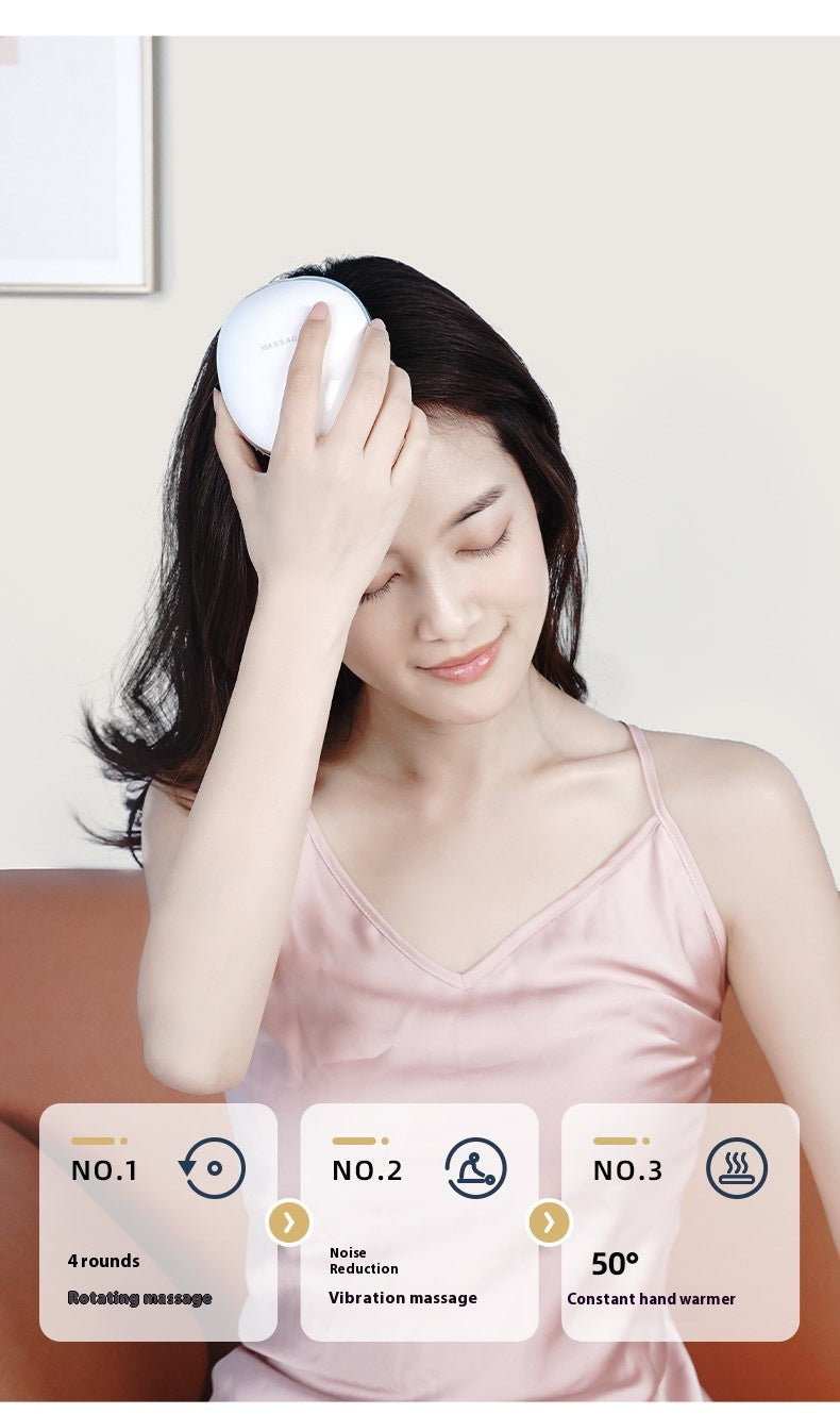 Smart Scalp & Head Massager with Soothing Heat & Red Light Technology