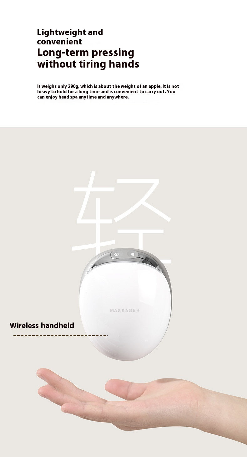 Smart Scalp & Head Massager with Soothing Heat & Red Light Technology