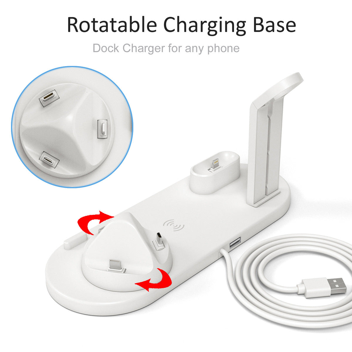 Three in one wireless charger