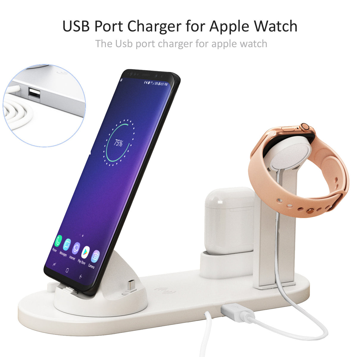 Three in one wireless charger