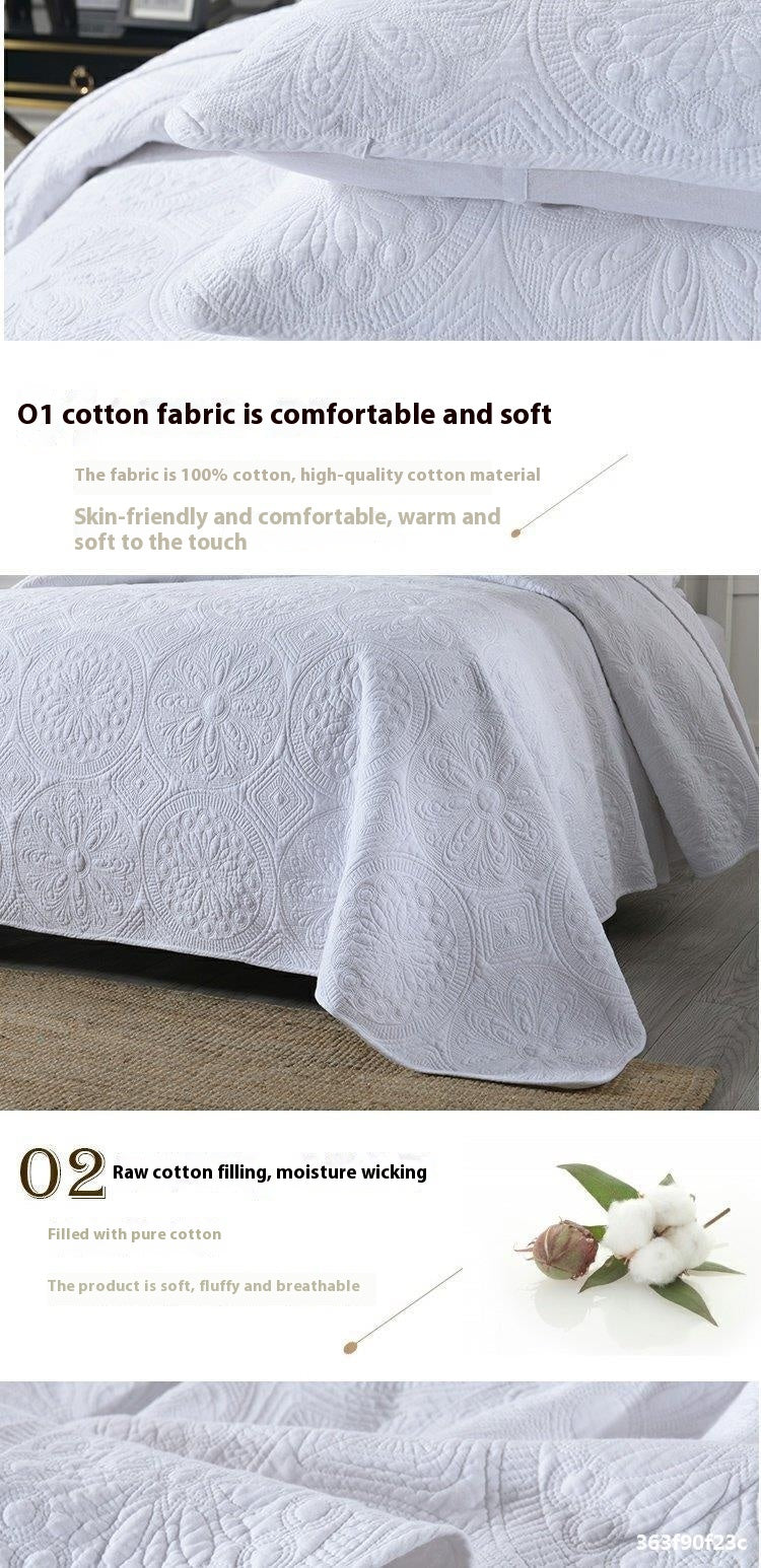 European Style Double-sided Embroidered Bedding Set Of Three Pieces