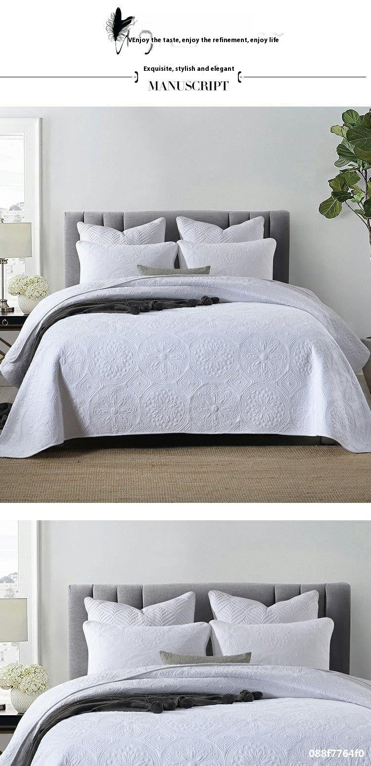 European Style Double-sided Embroidered Bedding Set Of Three Pieces