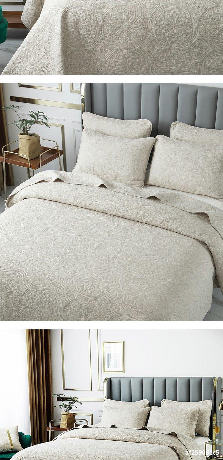 European Style Double-sided Embroidered Bedding Set Of Three Pieces