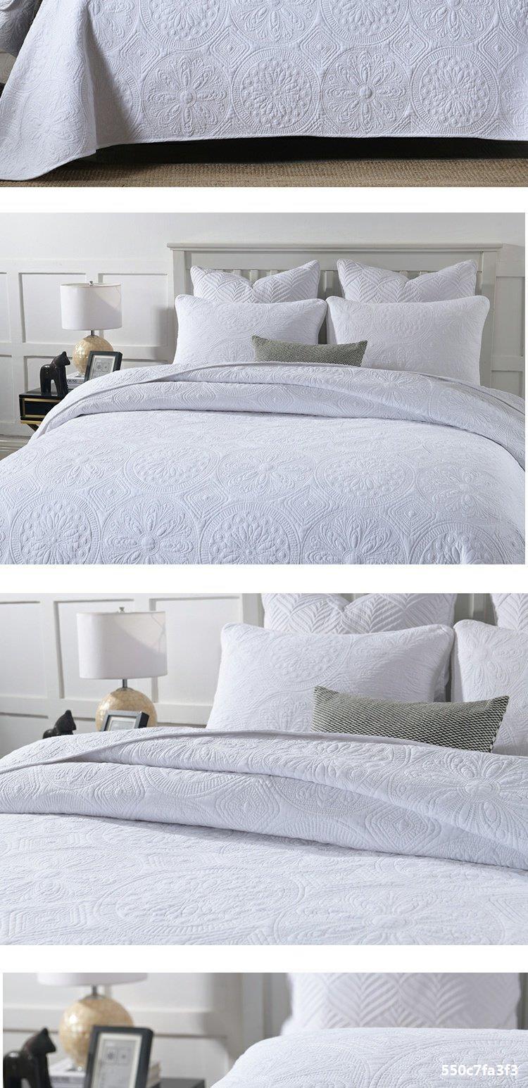 European Style Double-sided Embroidered Bedding Set Of Three Pieces