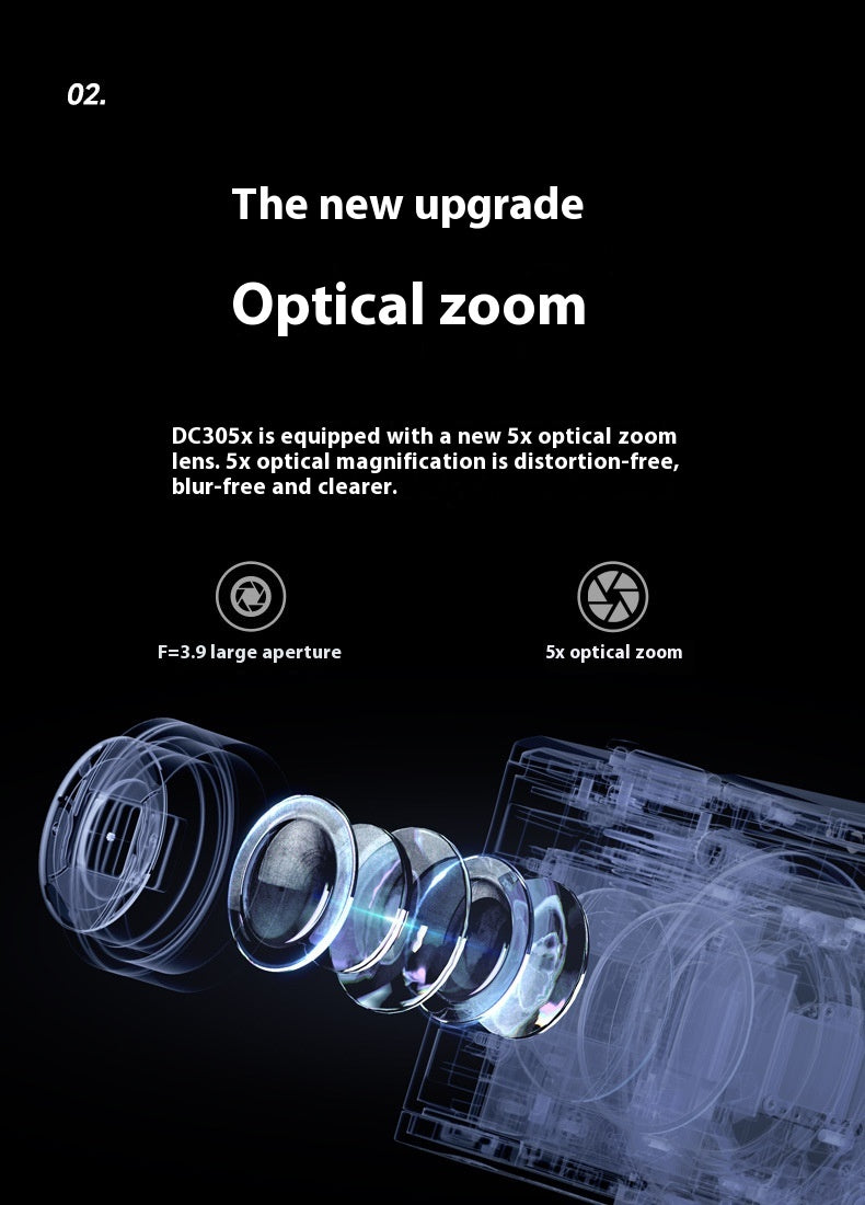 5K HD Shooting Digital Camera Optical Zoom Anti-shake Camera