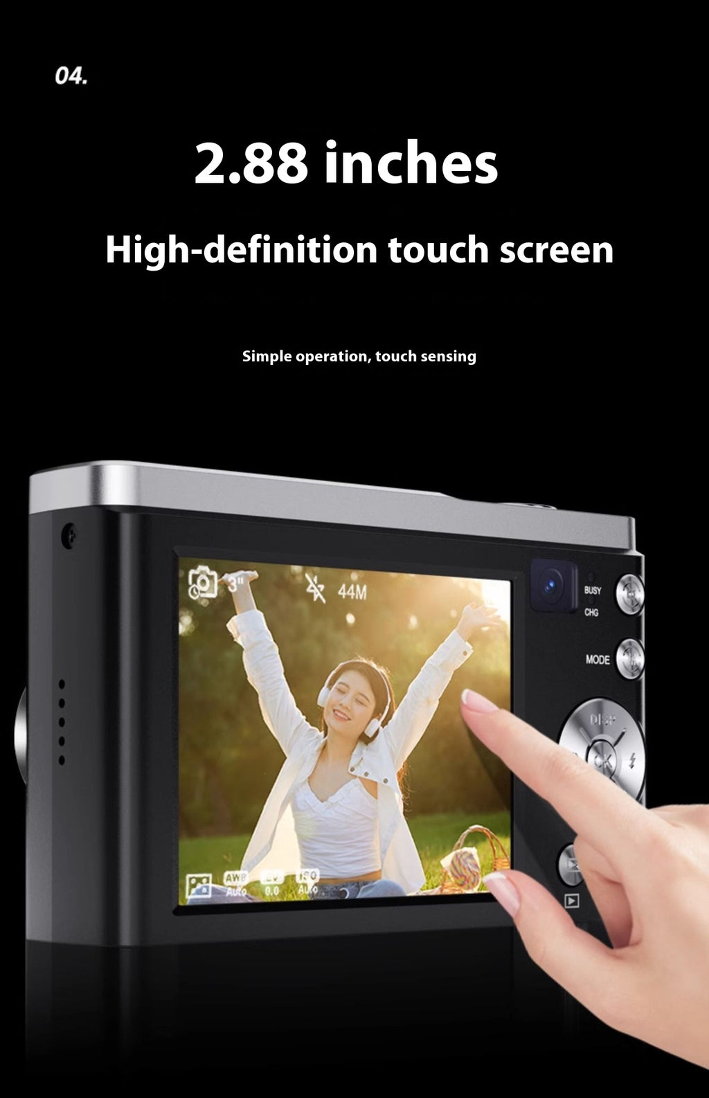 5K HD Shooting Digital Camera Optical Zoom Anti-shake Camera