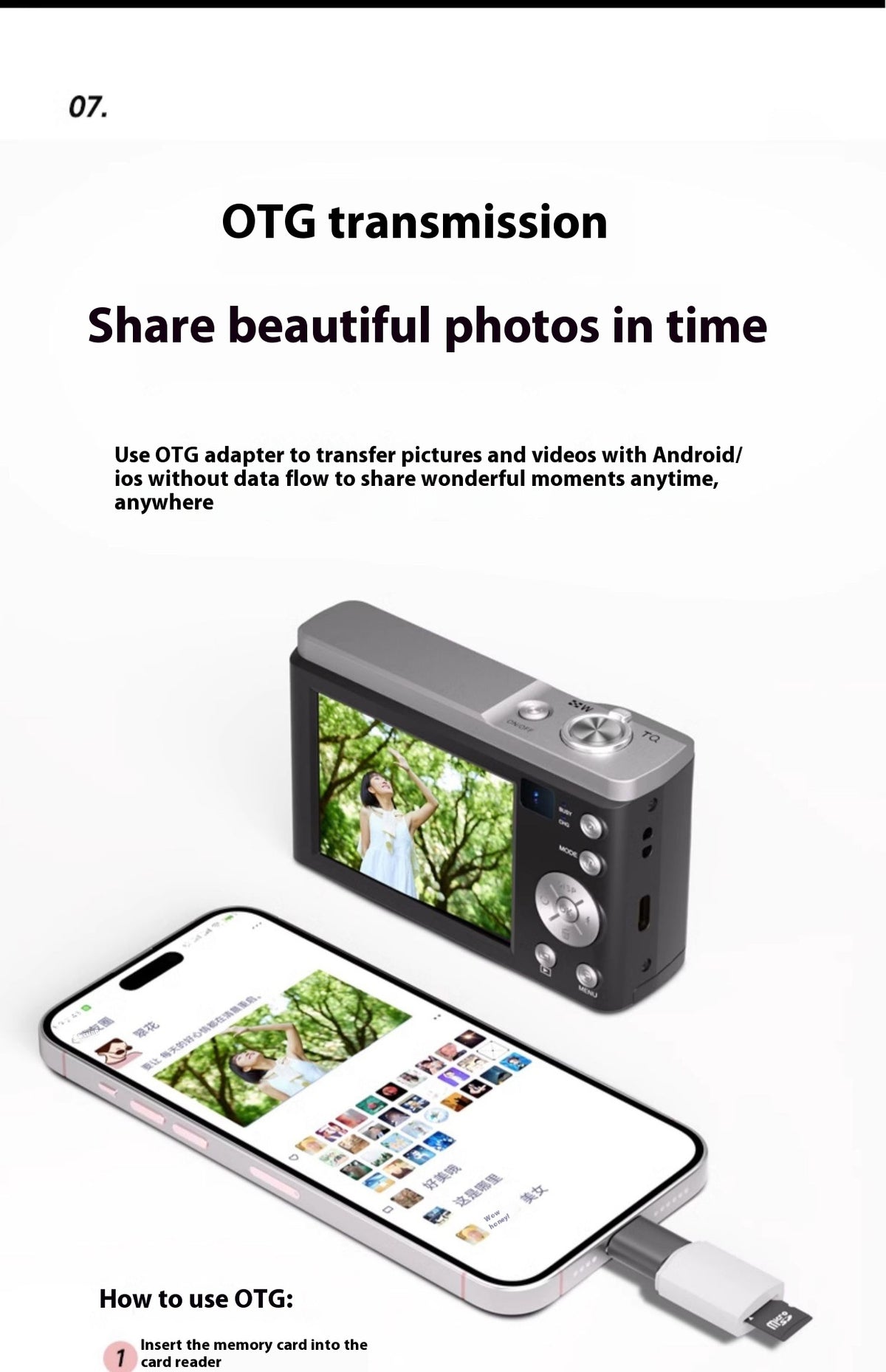 5K HD Shooting Digital Camera Optical Zoom Anti-shake Camera