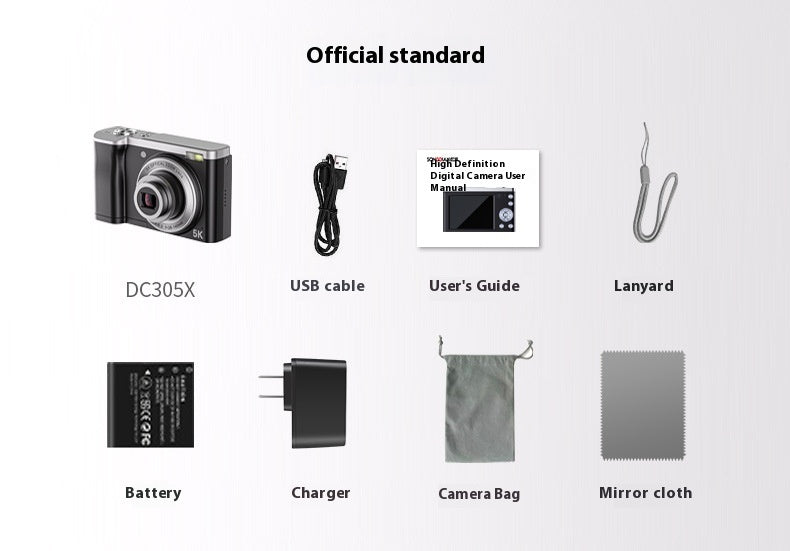 5K HD Shooting Digital Camera Optical Zoom Anti-shake Camera