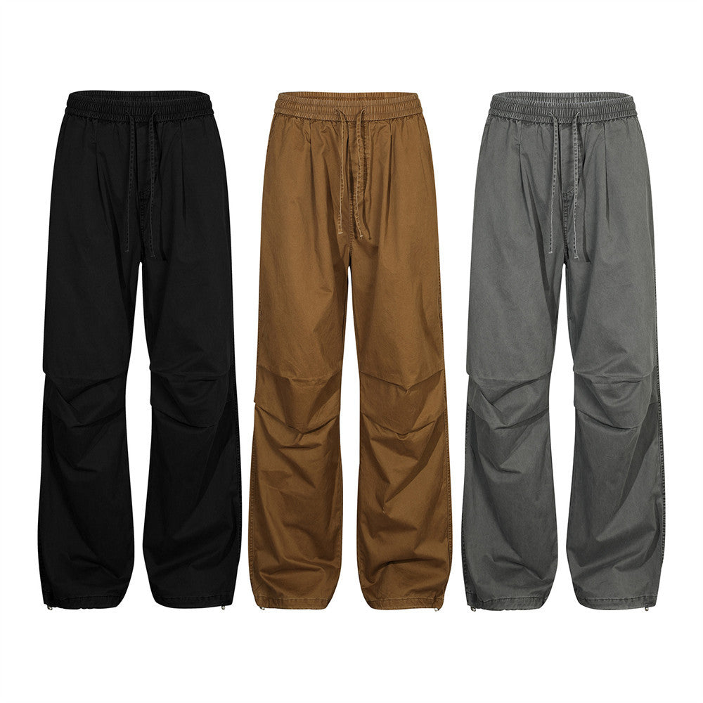 Pleated Paratrooper Casual Trousers For Men